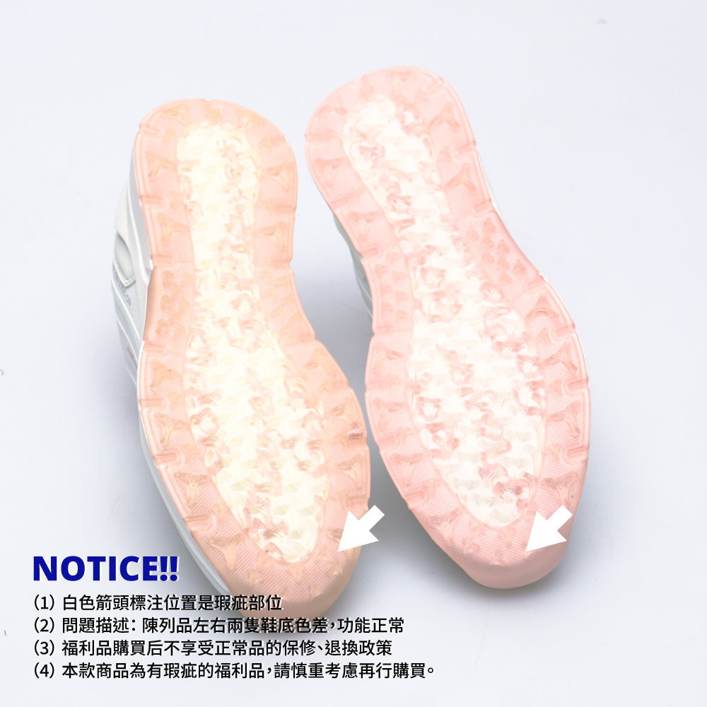 【福利品】GoPlayer EliteLinks 高爾夫旋鈕女鞋(白粉)
