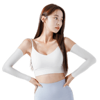 GoPlayer女涼感防曬袖套(白)