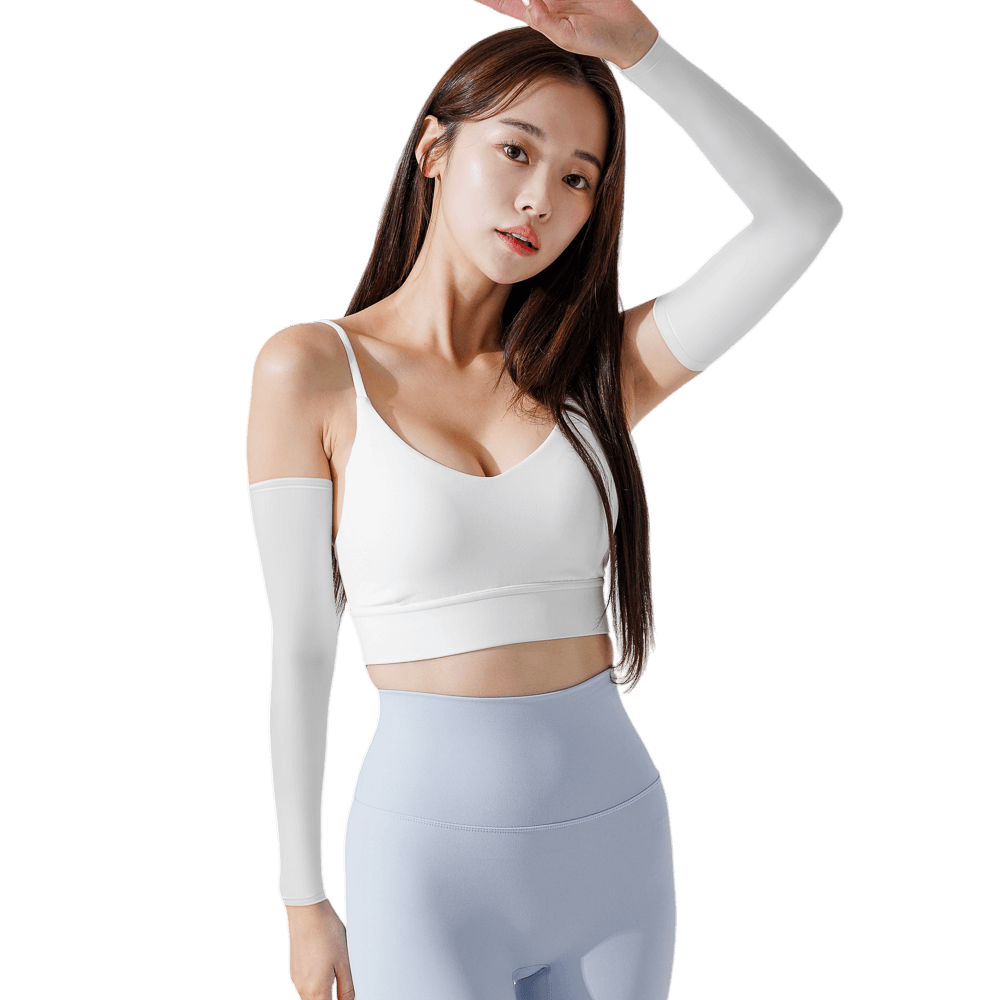 GoPlayer女涼感防曬袖套(白)