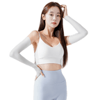 GoPlayer女涼感防曬袖套(白)