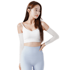 GoPlayer女涼感防曬袖套(白)