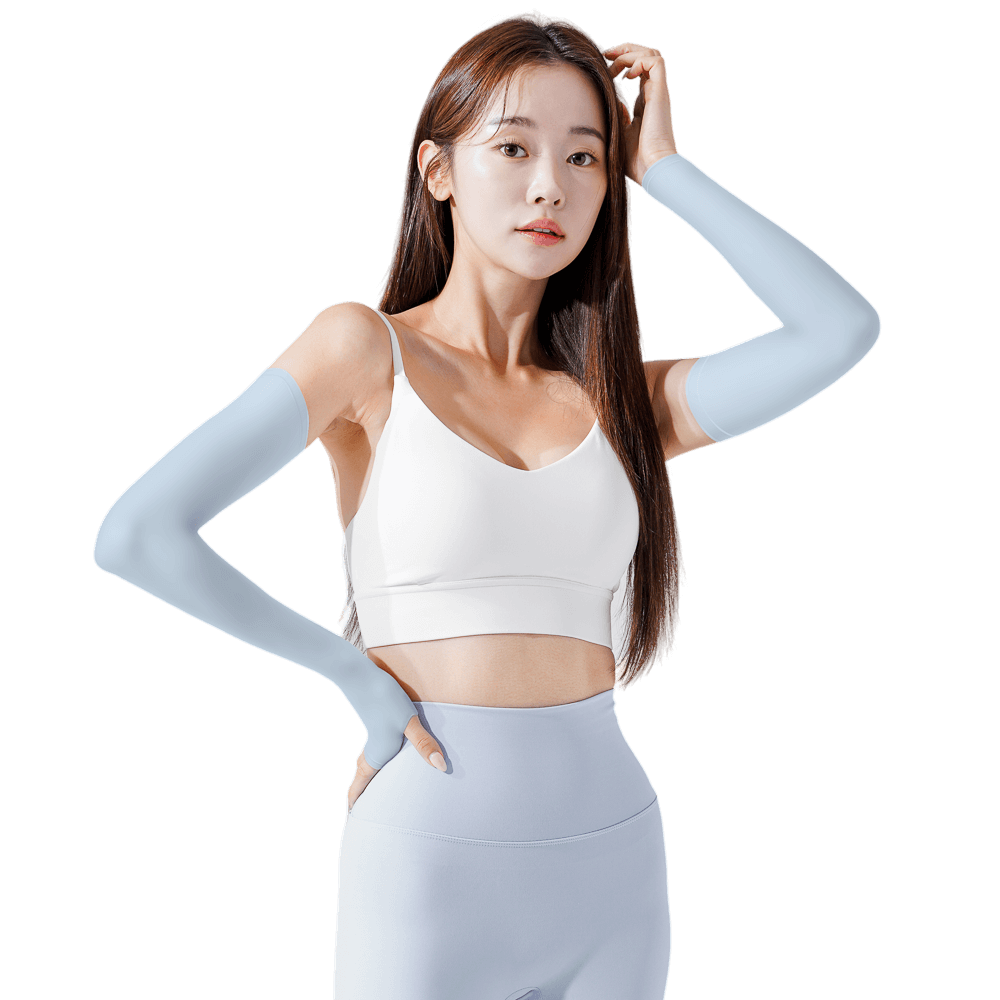 GoPlayer女涼感防曬袖套(淺藍)