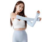 GoPlayer女涼感防曬袖套(淺藍)
