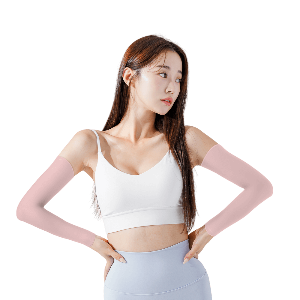 GoPlayer女涼感防曬袖套(粉紅)
