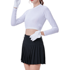 GoPlayer 女抗UV半身防曬衣(白)