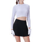 GoPlayer 女抗UV半身防曬衣(白)
