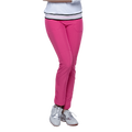 GoPlayer女彈性腰圍快乾高爾夫長褲(桃紅)