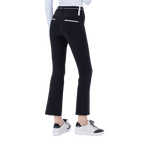 GoPlayer レディース ハイウエスト エラスティック ゴルフ パンツ (ブラック)