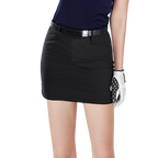 GoPlayer Women's Elastic Waist Golf Skirt (Black)