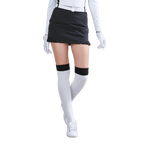 GoPlayer女彈性腰高爾夫褲裙(黑)