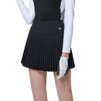 GoPlayer女彈性高爾夫褲裙(黑)