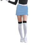 GoPlayer女彈性腰高爾夫褲裙(淺藍)