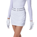 GoPlayer女高爾夫腰帶包臀裙(白)