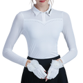GoPlayer Women's Golf Long Sleeve Sun Protection Sleeve Sleeves (White)