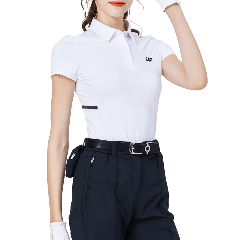 GoPlayer女涼感透氣短袖(白)