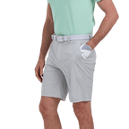GoPlayer男沖孔透氣高爾夫短褲(淺灰)
