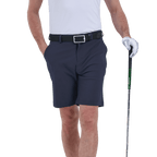GoPlayer men's punched elastic golf shorts (blue gray)