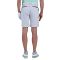 GoPlayer men's punched elastic golf shorts (light gray)