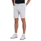 GoPlayer男彈性腰高爾夫短褲(白)