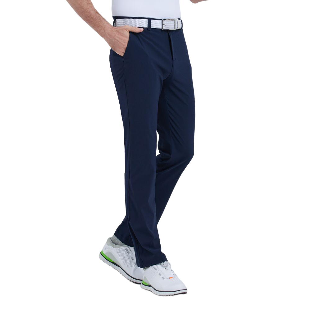 GoPlayer メンズ 穴あき通気性ゴルフ パンツ (ネイビー ブルー)
