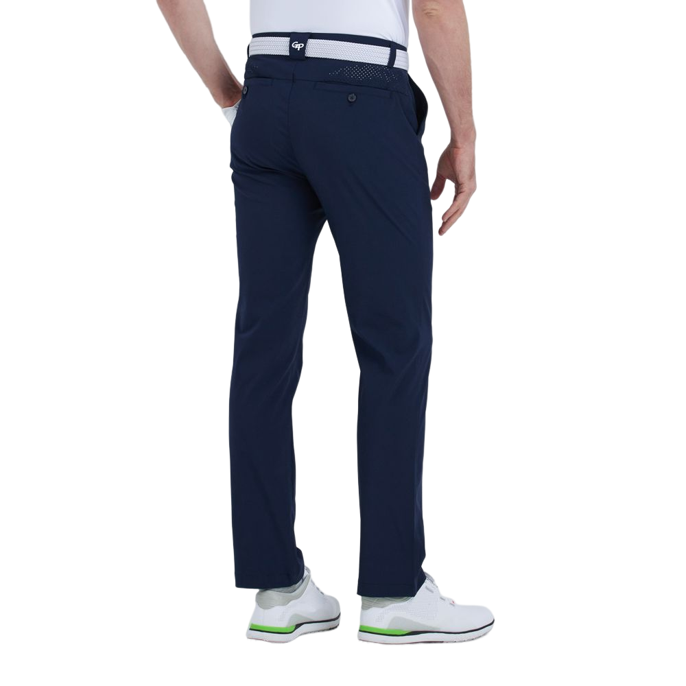 GoPlayer メンズ 穴あき通気性ゴルフ パンツ (ネイビー ブルー)