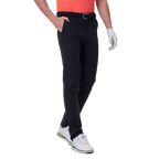 GoPlayer男冲孔防潑水高爾夫長褲(黑) 2024