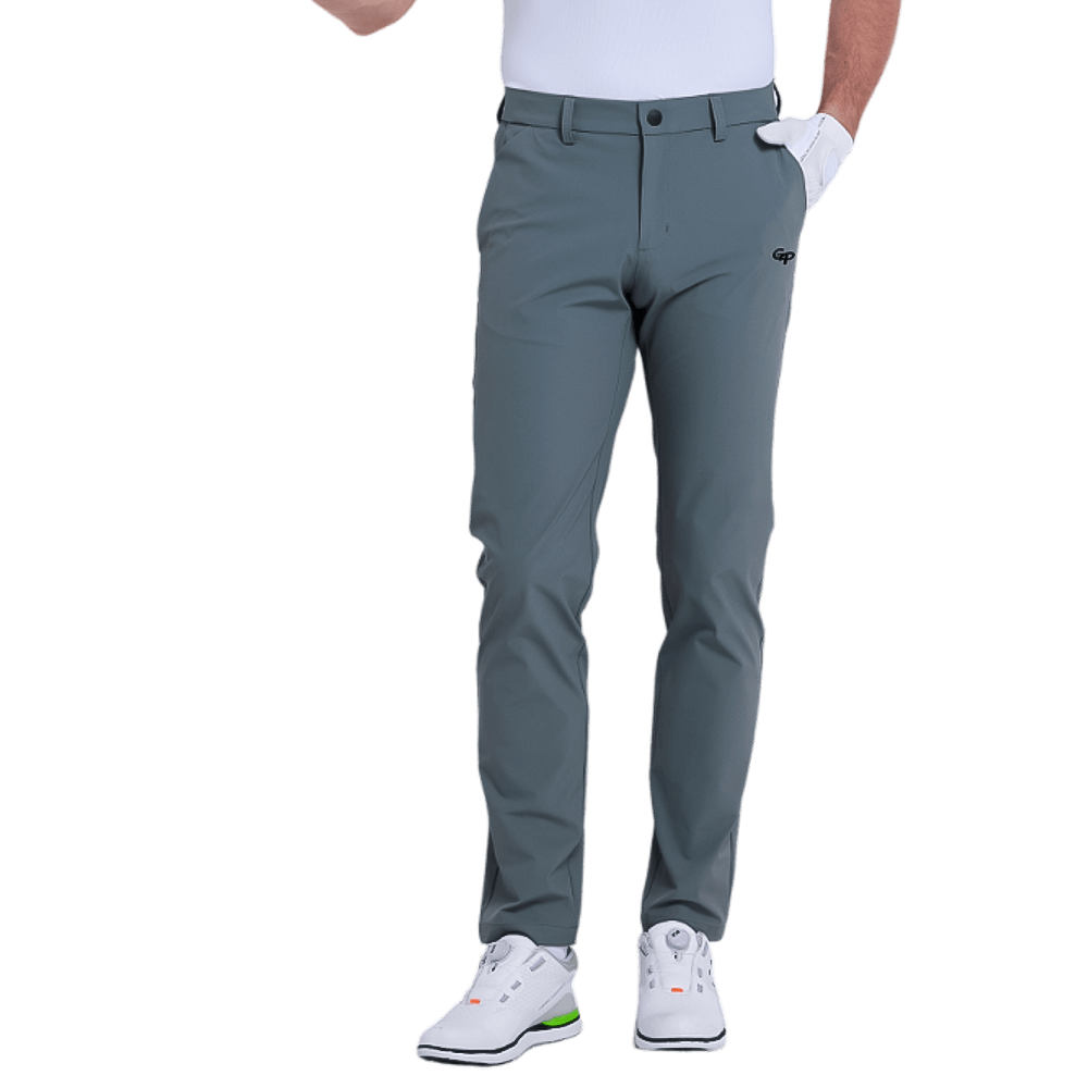 GoPlayer男吸濕排汗高爾夫長褲(深灰)2025