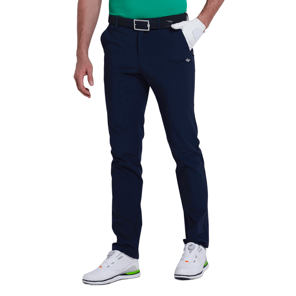 GoPlayer男吸濕排汗高爾夫長褲(藏青)2025