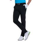 GoPlayer男彈性腰冲孔高爾夫長褲(黑)