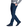 GoPlayer ウエストゴム速乾ゴルフパンツ (双糸ブルー)