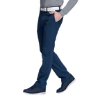GoPlayer ウエストゴム速乾ゴルフパンツ (双糸ブルー)