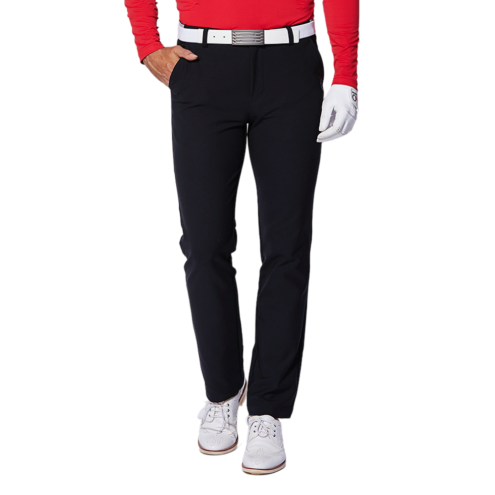 GoPlayer ウエストゴム 秋冬 ゴルフ パンツ (ブラック)