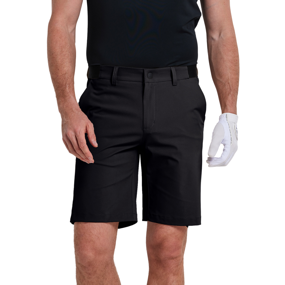 GoPlayer男彈性腰快乾短褲(黑)2026