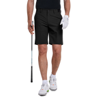 GoPlayer男彈性腰快乾短褲(黑)2026