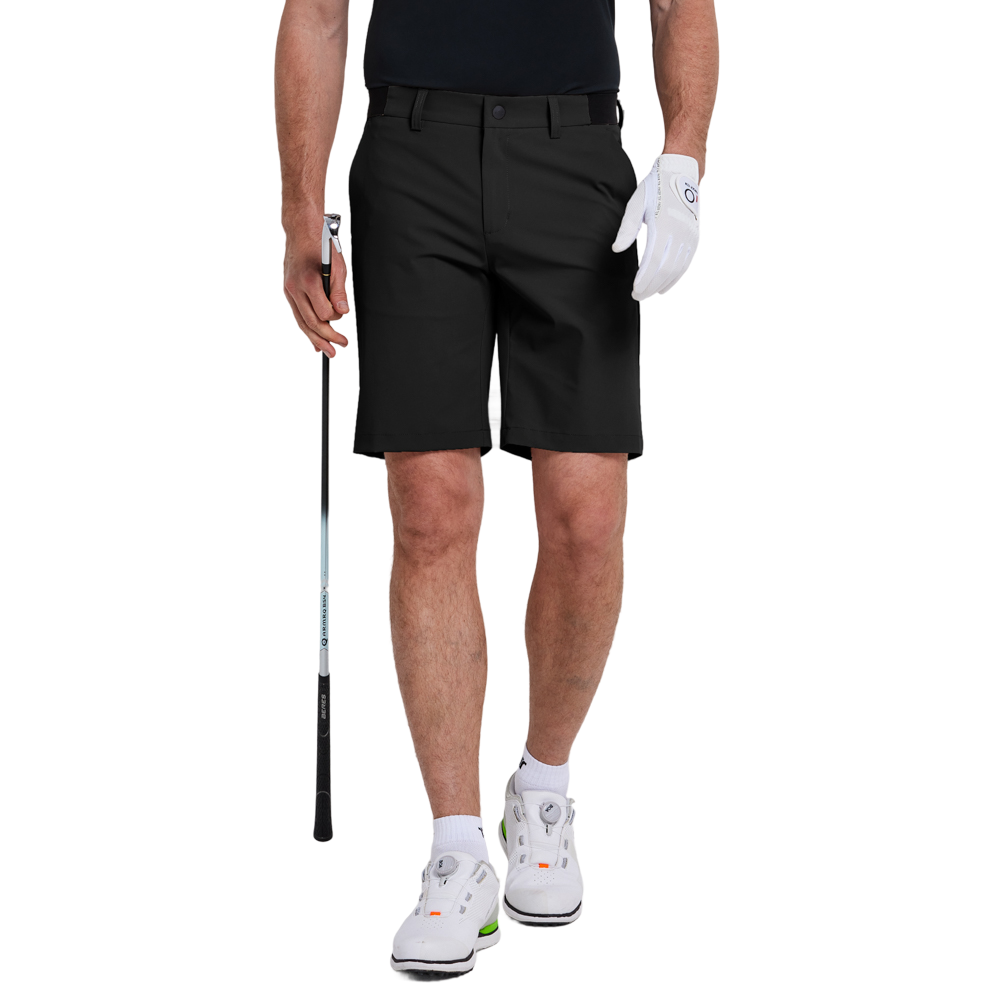 GoPlayer男彈性腰快乾短褲(黑)2026