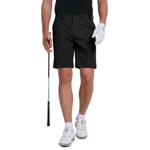 GoPlayer男彈性腰快乾短褲(黑)2026