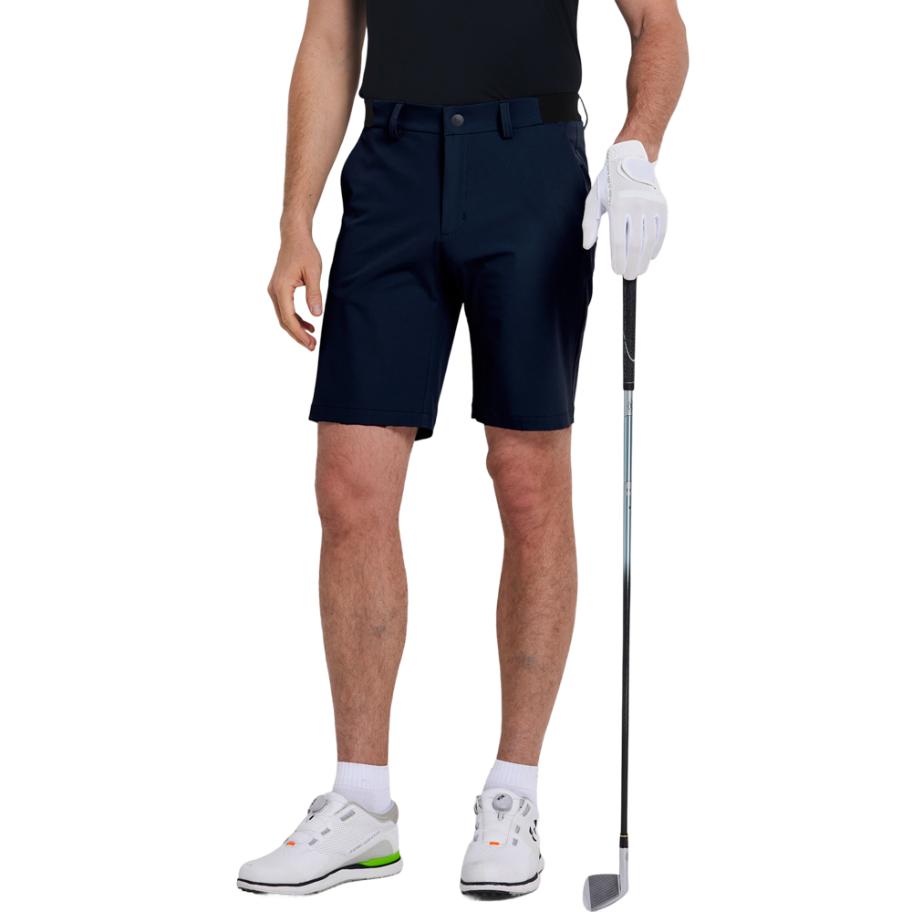 GoPlayer男彈性腰快乾短褲(藏青)2026