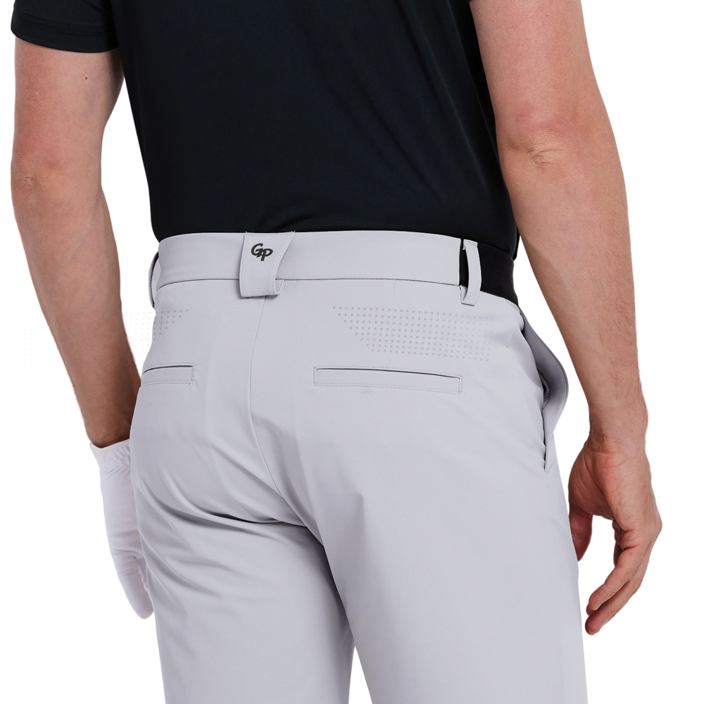 GoPlayer男彈性腰快乾短褲(淺灰)2026