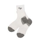GoPlayer男竹炭氣墊中筒運動襪白
