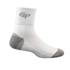 GoPlayer男竹炭氣墊中筒運動襪白