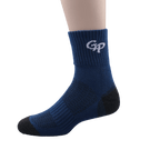 GoPlayer男竹炭氣墊中筒運動襪藍