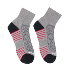 GoPlayer男細針竹炭踝上運動襪（灰）