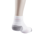 GoPlayer Women's Bamboo Charcoal Ankle Sports Socks (White Pink)