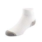 GoPlayer Women's Bamboo Charcoal Ankle Sports Socks (White Pink)