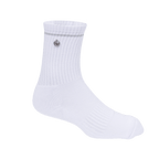 GoPlayer女高爾夫氣墊抗菌中筒襪(白)