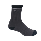 GoPlayer女高爾夫氣墊抗菌中筒襪(黑)