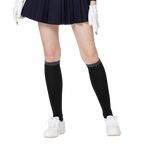 GoPlayer女高爾夫長筒襪(黑)