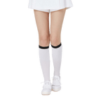 GoPlayer女高爾夫長筒襪(白)