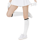 GoPlayer女高爾夫長筒襪(白)