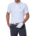 GoPlayer Men's Elastic Quick Dry Short Sleeve Top (British Flag Pattern White)